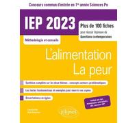 Iep Concours Commun D'entrée En 1re Année Sciences Po - L'alimentation / La Peur - Edition 2023