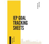 IEP Goal Tracking Sheets: Data Collection Logbook for Special Education Teachers, Progress Monitoring, Up to 100 Students | large size