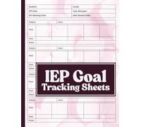 IEP Goal Tracking Sheets: progress monitoring tracker iep goal | iep goals and objectives for special education | teachers iep goal | iep for teachers