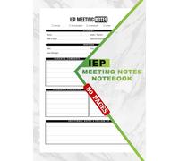 IEP Meeting Notes Notebook: IEP Conference Sheets for Special Education Teachers | Organized Notes, Goals, Student Strengths, Concerns & Follow-Up Planning