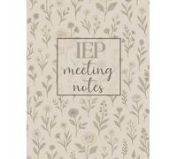 IEP Meeting Notes Notebook • Organized Planner for Special Education Teachers • SPED Teacher Student Tracker Logbook (Mocha Tan Floral): Track Student ... + Documentation Log | 8.5x11” | 100 Pages