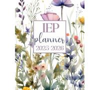IEP Planner • 30 SPED Student Caseload • Comprehensive Special Education Teacher Organizer • Student Data Tracker Notebook: IEP Snapshot + Data Collection | 8.5x11” (Floral Watercolor)