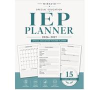 IEP Special Education Planner 2026-2027: 15 Student Caseload | Monthly & Weekly Planning, IEP Meetings, Goals, Progress Monitoring & Parent Communication