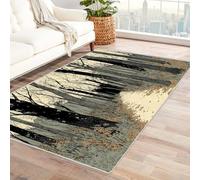 IEPOZWA Tapis de Paysage Marin pour Salle à Manger Feuillage pour Intérieur, Extérieur, Résistant À l'usure, Séchage Rapide(Bleu)-180x240cm