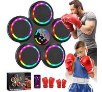 IERAKOR Boxe Mural Musique, Machine de Boxe Musicale, 2 Paires de Gants
