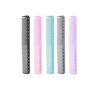 IERCZA 5 peignes de coiffure professionnels antistatiques - Peigne à cheveux double de haute qualité Lot de,peigne de coiffure en fibre de carbone résistant à la chaleur et antistatique