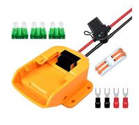 Ieron Adaptateur de Batterie Compatible avec Le convertisseur de Batterie Dewalt 18 V-20 V pour Roue motrice, Bricolage, Camion, Voiture RC, Robot