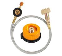 Ieron Adaptateur de Cartouche de gaz, Adaptateur de Cartouche de Valve de cuisinière à gaz de Camping, Adaptateur de Bouteille de gaz pour GPL, Remplissage de Propane, Cylindre Plat