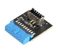 ieron Adaptateur USB 3.0 vers 3.2 - En-tête interne 19 broches vers USB 3.2 / Type C 20 broches type E panneau avant externe Systèmes de soutien - WinXP/7/8/10 32/64 bits/Mac/Linux