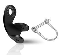 Ieron Attache d'attelage de remorque de vélo, Adaptateur de Fixation d'attelage de vélo en Acier, pour Enfants, Animaux domestiques, remorques Cargo, Noir