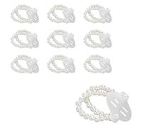 Ieron Corsage Bracelet Porte-Fleurs Corsage Bandes DIY Fleur Bracelet pour Bal De Mariage Main Fleurs Beach Party -Pack de 10