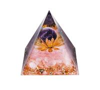 Ieron Cristaux de guérison, Tour d'énergie, Tour de Cristaux de guérison, Cadeaux de Cristal spirituels pour Femmes, Fleur de Lotus Reiki Nature Méditation Protection Énergie, Violet