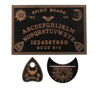 Ieron Ensemble de Support de Planche Ouija et de Carte de Tarot en Bois, Planches de Divination de radiesthésie, Planches de Conversation avec Planchette pour Fournitures de Sorcellerie