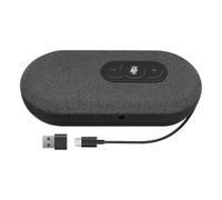 Ieron Haut-Parleur et Microphone de conférence USB Prise de Voix à 360° Réduction du Bruit Annulation d'écho Compatible avec Zoom Teams Skype PC Ordinateur Portable Bureau