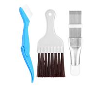 ieron Kit de nettoyage pour condensateur de climatiseur - 3 brosses hélicoïdales, peigne à ailettes en acier inoxydable, nettoyeur d'évaporateur AC et réfrigérateur