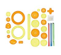 Ieron Kit d'outils de Dessin en Spirale Ensemble de Conception spirographe Kit de Dessin de règle en Spirale Jeu d'art spirographe créatif pour conceptions et Motifs géométriques