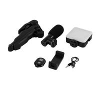 Ieron Kit vidéo pour Smartphone avec Microphone, lumière LED, Support de téléphone, trépied pour vlogging, Streaming en Direct