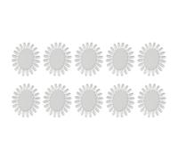 Ieron Lot de 10 Faux Ongles pour s'entraîner à la manucure, Roue à Ongles, Anneau d'échantillon d'ongles, Plateau d'affichage en Plastique pour échantillons d'ongles et manucure