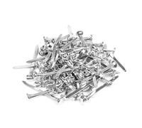 Ieron Lot de 200 Mini Attaches parisiennes Rondes en métal pour Scrapbooking, épingles Fendues pour travaux manuels, estampage, Scrapbooking, 4,5 x 8 mm, argenté