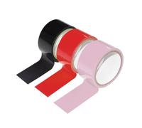 Ieron Lot de 3 Rubans statiques sans Colle pour Divertissement en Couple (Noir/Rose/Rouge)