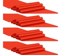 Ieron Lot de 4 Chemins de Table en Satin 30 x 274 cm Longueur Soie Brillante Tissu Lisse Réutilisable Lavable Chemin de Table pour Décoration de Mariage, Banquet, Fête Rouge