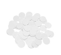 Ieron Lot de 50 Cartes NFC de 25 mm, 504 octets de mémoire, étiquettes NFC Rondes Blanches, Autocollants NFC 16,56 MHz pour Produits Anti-contrefaçon, couplage de téléphones Portables