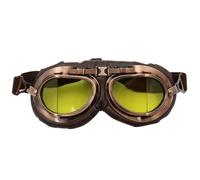 Ieron Lunettes de vol d'aviateur Vintage Steampunk pour Homme et Femme - Costume de Cosplay rétro Style Pilote (lentille Jaune)