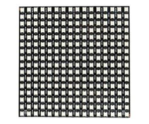 Ieron Panneau RVB WS2812B 16x16 Pixels Module Flexible adressable Individuellement Affichage Lumineux Intelligent Couleur DC5V pour installations et projets créatifs