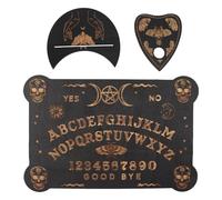 ieron Planche Ouija En Bois Noir, Planches Parlantes Classiques Avec Planchette, Tableau Spirituel À Message Métaphysique, Cadeaux Wiccans Pour Fournitures De Sorcellerie