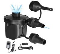 ieron Pompe à air électrique 220-240 V, gonfleur et dégonfleur à 3 Buses, Pompe électrique pour Piscine Gonflable, Matelas pneumatiques, bouée de Natation, lit pneumatique à Pompe