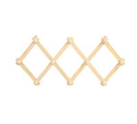 Ieron Porte-Manteau Extensible 10 Crochets Porte-Manteau Mural Cintre Extensible Porte-Serviettes pour Peignoirs Porte-Chapeaux Crochet Mural pour Suspendre des clés Sac Parapluie Cravate