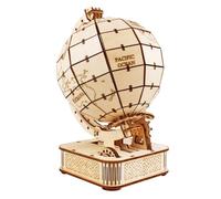 Ieron Puzzle 3D Globe en Bois, Kits de modèles pour Adultes à Construire, Construction mécanique de bâtiments, Meilleurs Coffrets Cadeaux de Festival