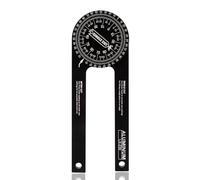ieron Rapporteur d'angle professionnel pour scie à onglet de 17,8 cm, angle de 360°, en aluminium et métal, jauge à onglet pour coin intérieur extérieur, plinthe, travail du bois, construction