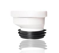 ieron Tuyau de raccordement excentrique de 2 cm, buse de tuyau de toilette rigide coudée en plastique, drain, excentrique droit, raccord de raccordement de toilettes