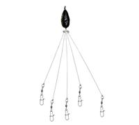 Ieron Ultimate Alabama Rig, Plate-Forme Parapluie à 5 Bras pour la pêche au Bar rayé, Plate-Forme à Lame de pêche à la traîne