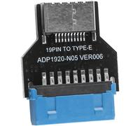 ieron USB 3.0 (USB3.1 Gen 2) Internal Header (19-pin) to USB 3.1/3.2 Type-C (20-pin) Front Panel A-Key 180° Adapter,Extending USB Type E Ports to PC Front Panel USB Ports