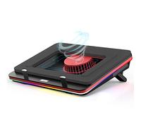 IETS - GT500 - Turboventilateur de Refroidissement Puissant et Rapide RVB avec Vitesse Variable (5000 TR/Min), Mousse d'étanchéité, Filtre à poussière, pour Ordinateur Portable de 13 à 17,3"