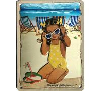 IETS10351RC Plaque métal Relief 20x15 cm Elle est Pas Belle la Vie...