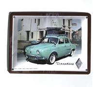 IETS15005RC Plaque métal Renault Dauphine (20x15cm) modèle en Relief
