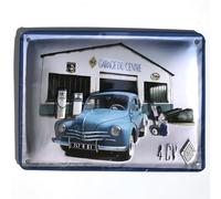 IETS15006RC Plaque métal Renault 4cv I&S Collector (15x20cm) *modèle en Relief*