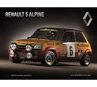 IETS15065RA Plaque métal relief 40x30 cm Renault Renault R5 Alpine Calberson Produit sous licence officielle et/ou design exclusif