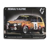 IETS15065RC Plaque métal Renault 5 Alpine (20x15cm) modèle en Relief