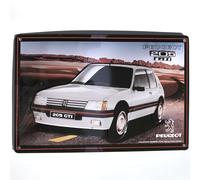 IETS16132RB Plaque métal Peugeot 205 GTI I&S Collector (20x30cm) *modèle en Relief*