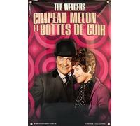 IETS19352RB Plaque métal relief 30x20 cm Studio Canal+ The avengers - chapeau melon e Produit sous licence officielle et/ou design exclusif