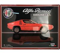 IETS19705RA Plaque métal relief 40x30 cm Alfa Roméo Alfa Roméo Montréal Produit sous licence officielle et/ou design exclusif