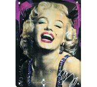 IETS19770RC Plaque métal relief 20x15 cm Marilyn Monroe Actrice Chanteuse Américaine CELEBRITY ICONS Sidney Maurer LICENCE OFFICIELLE
