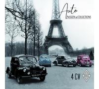 IETSCPMD15008 Carte Joyeux Anniversaire 4CV RENAULT Licence Officielle - Argenté - Automobile Passion Collections Voiture Ancienne Rétro Vintage - Avec Enveloppe Blanche Format 15x15 cm -Fab en France