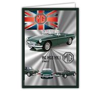 IETSCPXL-19653 MAXI GRANDE CARTE XL 22x31cm MG MGB MKI 1963 Licence Officielle British Motor Heritage Automobile Voiture de Collection - Intérieur 44x31cm Avec Enveloppe -Départ Retraite Anniversaire