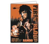 IETSCPXL-19765 MAXI GRANDE CARTE XL 22x31cm RAMBO FIRST BLOOD LICENCE OFFICIELLE STUDIOCANAL Film Cinéma - Intérieur Blanc 44x31cm -Avec Enveloppe -Fabriqué en France - Départ Retraite Anniversaire