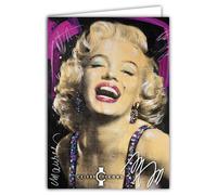 IETSCPXL-19770 MAXI GRANDE CARTE XL 22x31cm Marilyn Monroe Actrice Chanteuse Américaine CELEBRITY ICONS Sidney Maurer LICENCE OFFICIELLE - Intérieur 44x31cm Avec Enveloppe - Départ Anniversaire